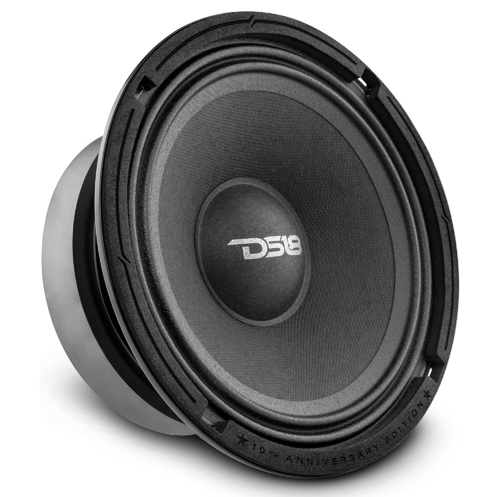 Set pour DS 18 PRO-68XA 1 Enceinte médium Grave, édition 10ème Anniversaire, 16,5 cm 165 mm 6.5", 250 Watt rms 500 Watt Max, 8 ohm, 96 DB, pour la Maison, 1 pièce + Montage faston