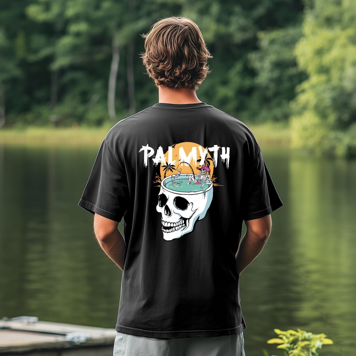 Palmyth Fishing Shirts for Men Short Sleeve T-Shirt UPF 50+ Sun Protection UV Tee - Image 3
