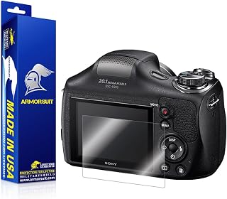 ArmorSuit Sony DSC-H300 Camera Screen Protector Full Coverage MilitaryShield Screen Protector for Sony DSC-H300 - HD Clear Anti-Bubble Film