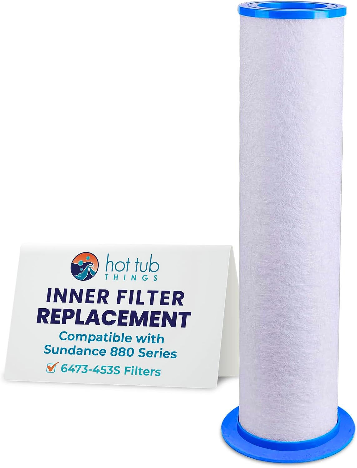 6473-453S Hot Tub Things 880™ Inner Filter Replacement- Compatible with Sundance Spas (mid 01/2024+), Spa Filter & Pool Accessories, Washable & Reusable, Superior Filtration