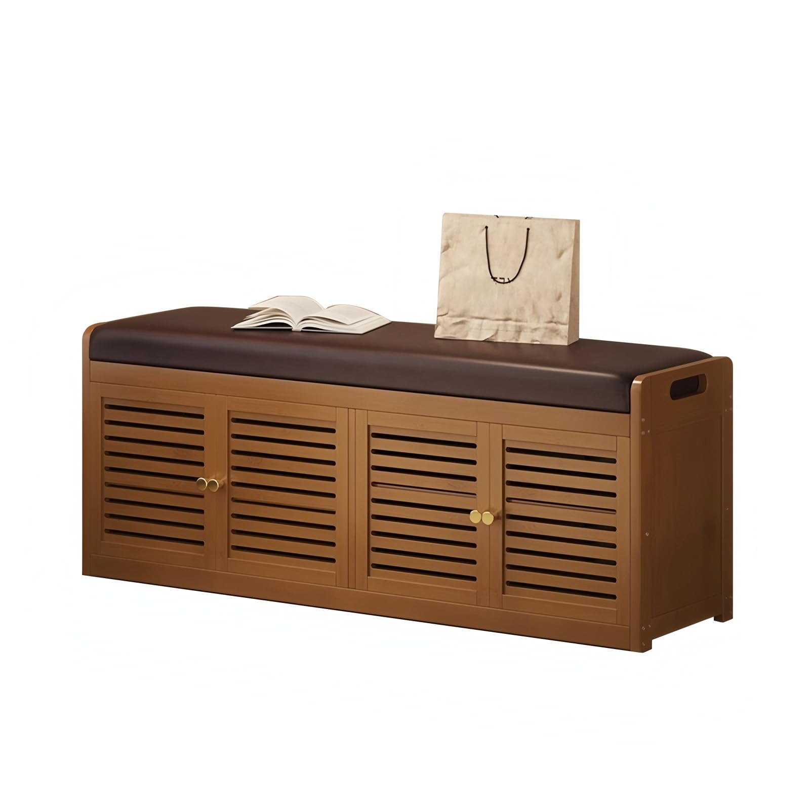 Banc d'entrée robuste pour un couloir ordonné et un salon accueillant