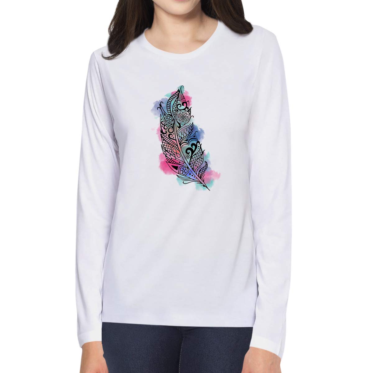 TOGA PULLA Cotton S／S shirt with feather TOGA PULLA Cotton S／S