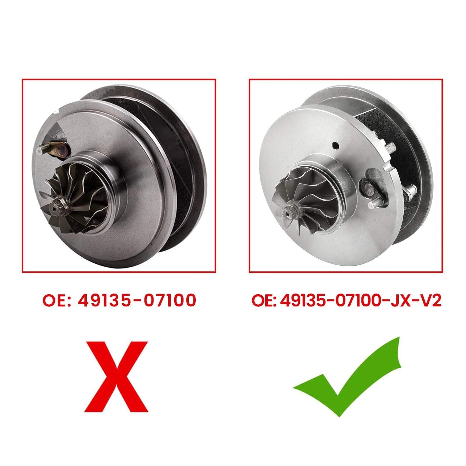 Turbo Wastegate Cartouche de turbocompresseur 4913507100 pour Hyundai Santa FE I&II 2.2 CRDI D4EB Kit montage Turbo