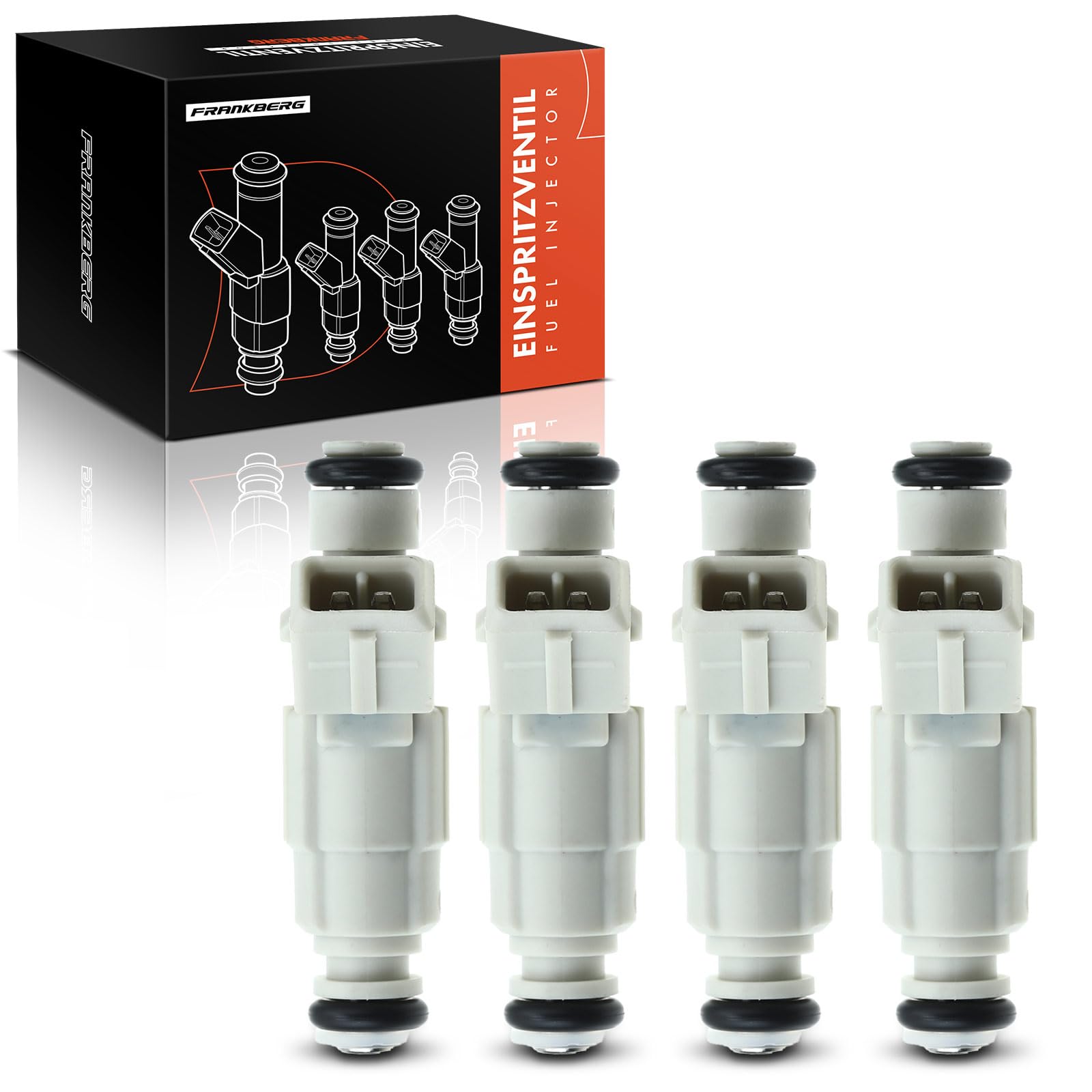 Frankberg 4x Buse d'injecteur de carburant 0280155809 | Compatible avec: Xantia Break X1 X2, 406 Pause 8E/F, 306 7B N3 N5, 306 Cabriolet 7D N3 N5, Xantia X1 X2, 406 8B