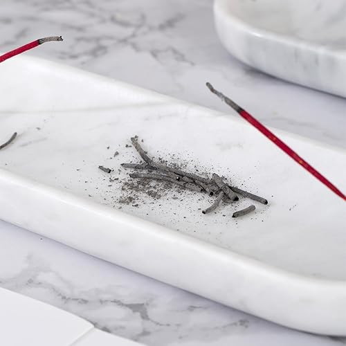 Miniatura 3 de Soporte para incienso, quemador de incienso de mármol natural, soporte para barra de incienso para meditación, soporte para palitos de insencia,