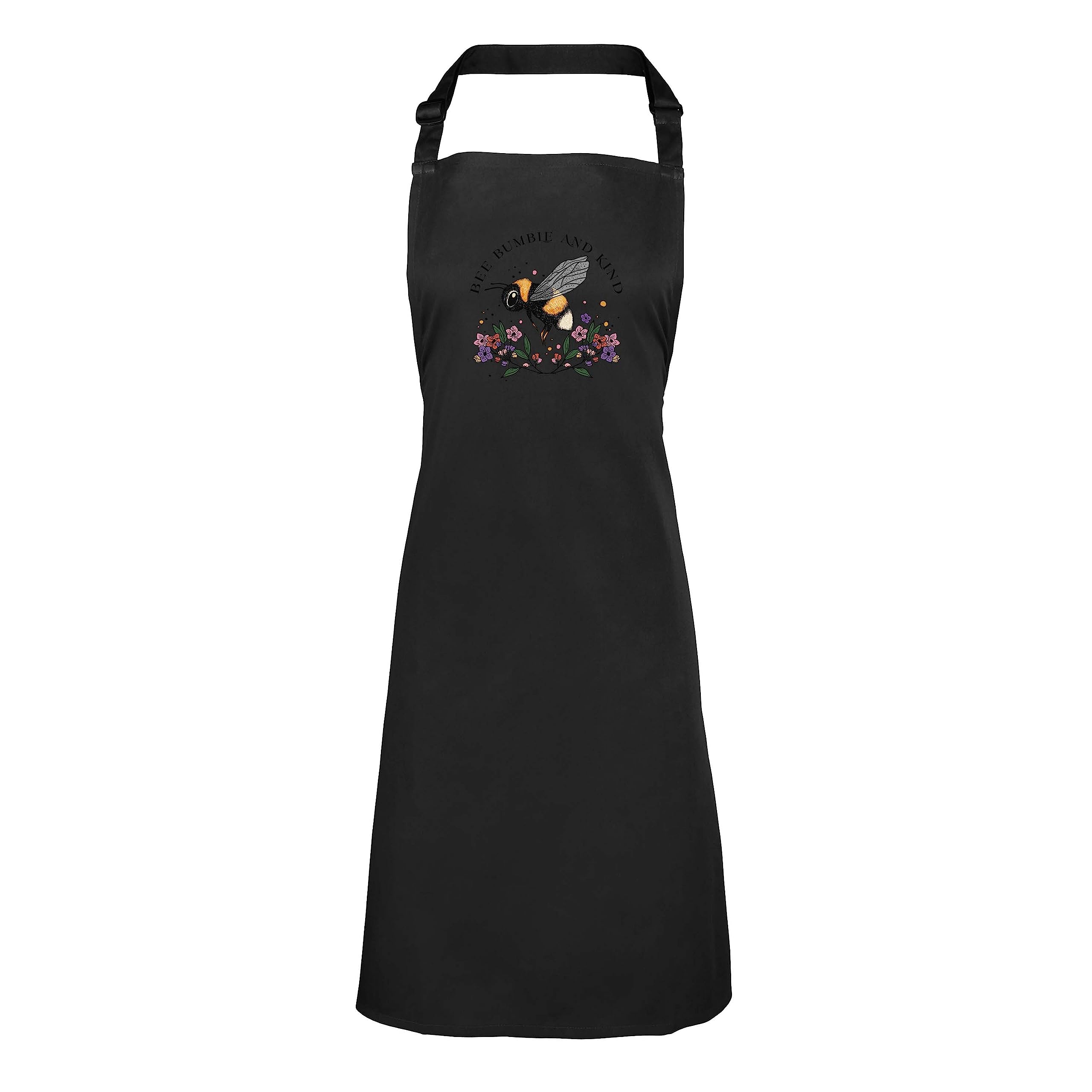 Shopagift Bee Bumble and Kind Apron Mens Womens Cooking BBQ Chef DIY Cook Gift - Black