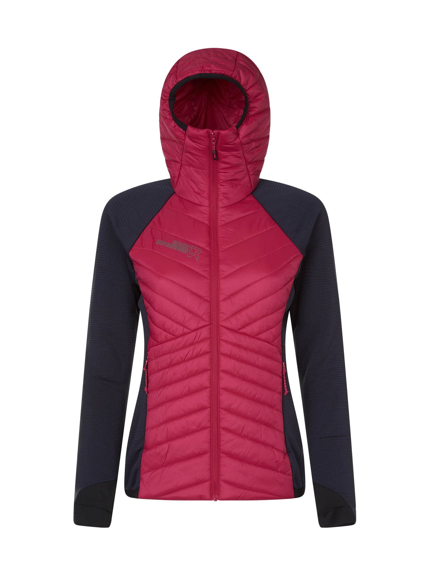 Rock Experience REWJ06121 ECO MANITOBA HYBRID Jacket Women's 2000 CHERRIES JUBILEE+1330 BLUE NIGHTS S