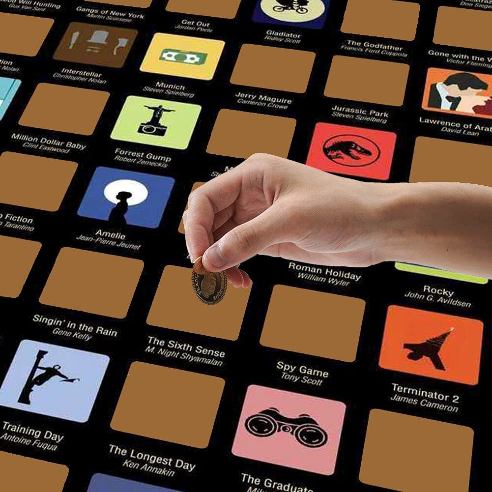 Buy 100 Movies Scratch Off Poster, Bucket List Poster, Scratch Off