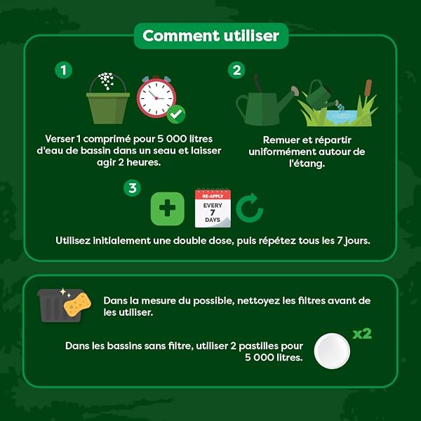 envii Sludge Klear Pond Sludge Remover, Natural Bacteria Sludge Buster Digests & Controls Organic Waste, Safe for All Fish & Wildlife, 6 Tablets treats 30,000 litres - 4