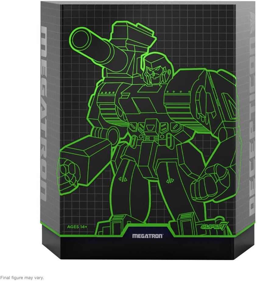 Super7 ULTIMATES! Transformers Megatron (G2 Comic) - 7" Transformers Action Figure with Accessories Classic Cartoon Collectibles and Retro Toys