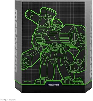 Super7 ULTIMATES! Transformers Megatron (G2 Comic) - 7 Transformers Action Figure with Accessories Classic Cartoon Collectibles and Retro Toys