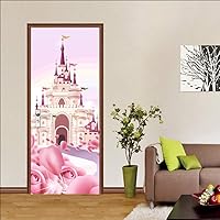 Vista 11 de ChezMax Calcomanías para puerta, calcomanías 3D para puerta, murales de puerta para despegar y pegar, papel tapiz de vinilo decorativo extraíble