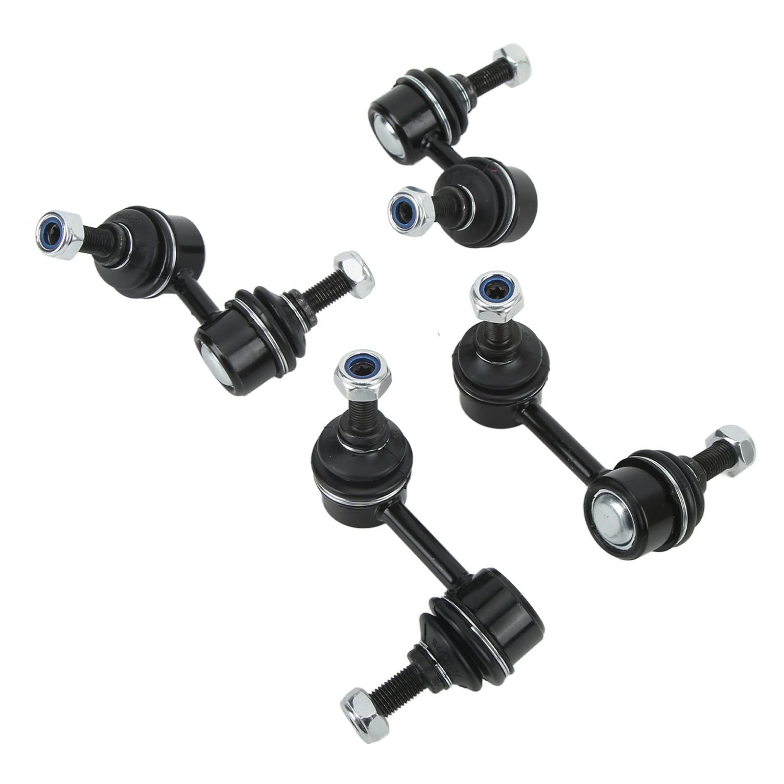 4 Piezas Barra Estabilizadora K90452 K90453 K90454 K90455 para EL 2001-2005 Enlace Metalico Suspensión Delantera Reduce Ruidos y Mejora Estabilidad