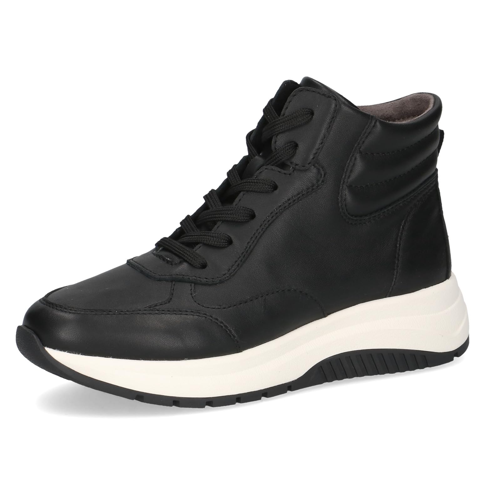 CAPRICE Damen Sneaker hoch aus Leder Plateau