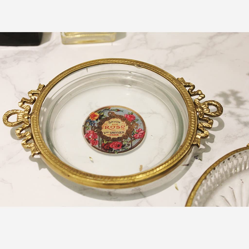 Jabonera Autodrenante De Latón Nórdico,Estilo Retro,Creativa,para Interiores,para Lavabo,Baño,Cocina,Caja De Almacenamiento De Joyas,Escurridor De Jabón(A)