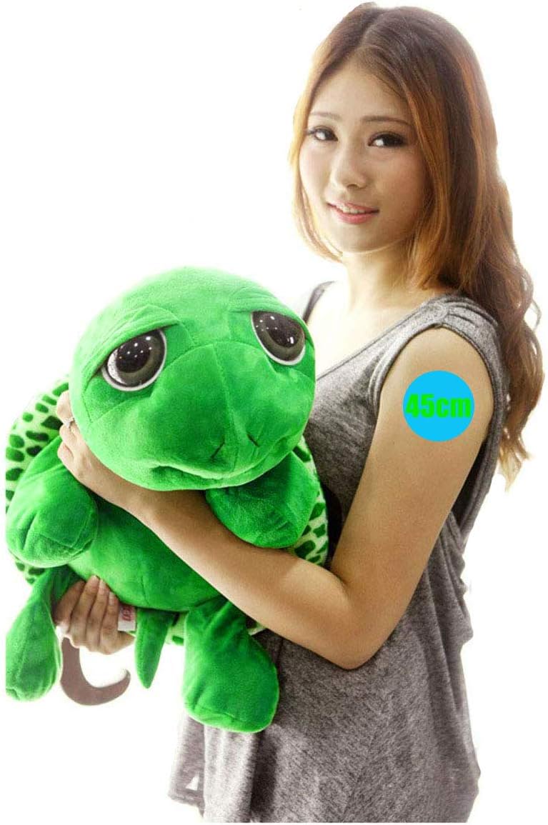 Plush Turtle Stuffed Animal Toys Big Eyes Sea Turtle Tummy Hugging Pillow Travel
