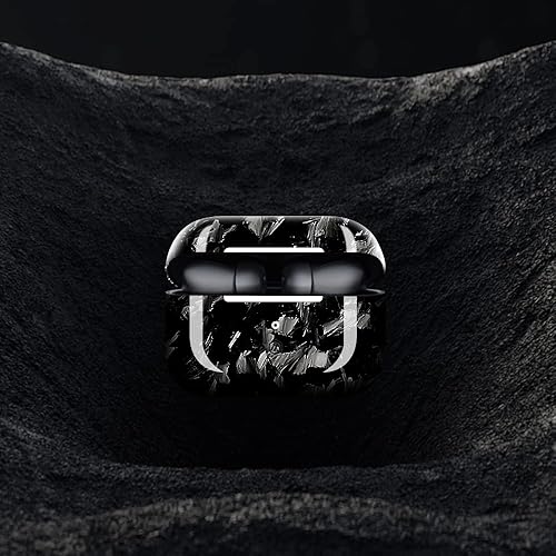 Miniatura 8 de MONOCARBON Funda de fibra de carbono real para Airpods Pro de 2 generación con cordón, antiarañazos delgada protectora dura para Airpods Pro 2