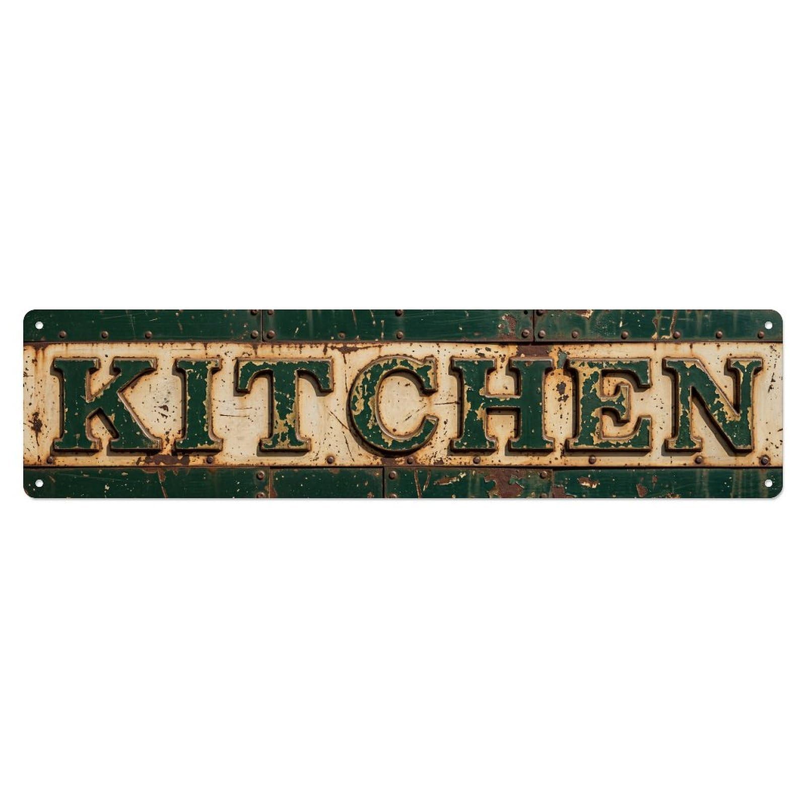 Olhnbad 4X16inch(10X40cm) Kitchen Metal Tin Sign