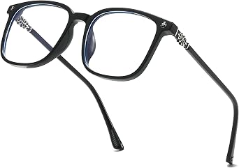 IGnaef Retro Blue Light Blocking Glasses for Women Men | UV400 Protection | Clear Lens | Eyewear Frame