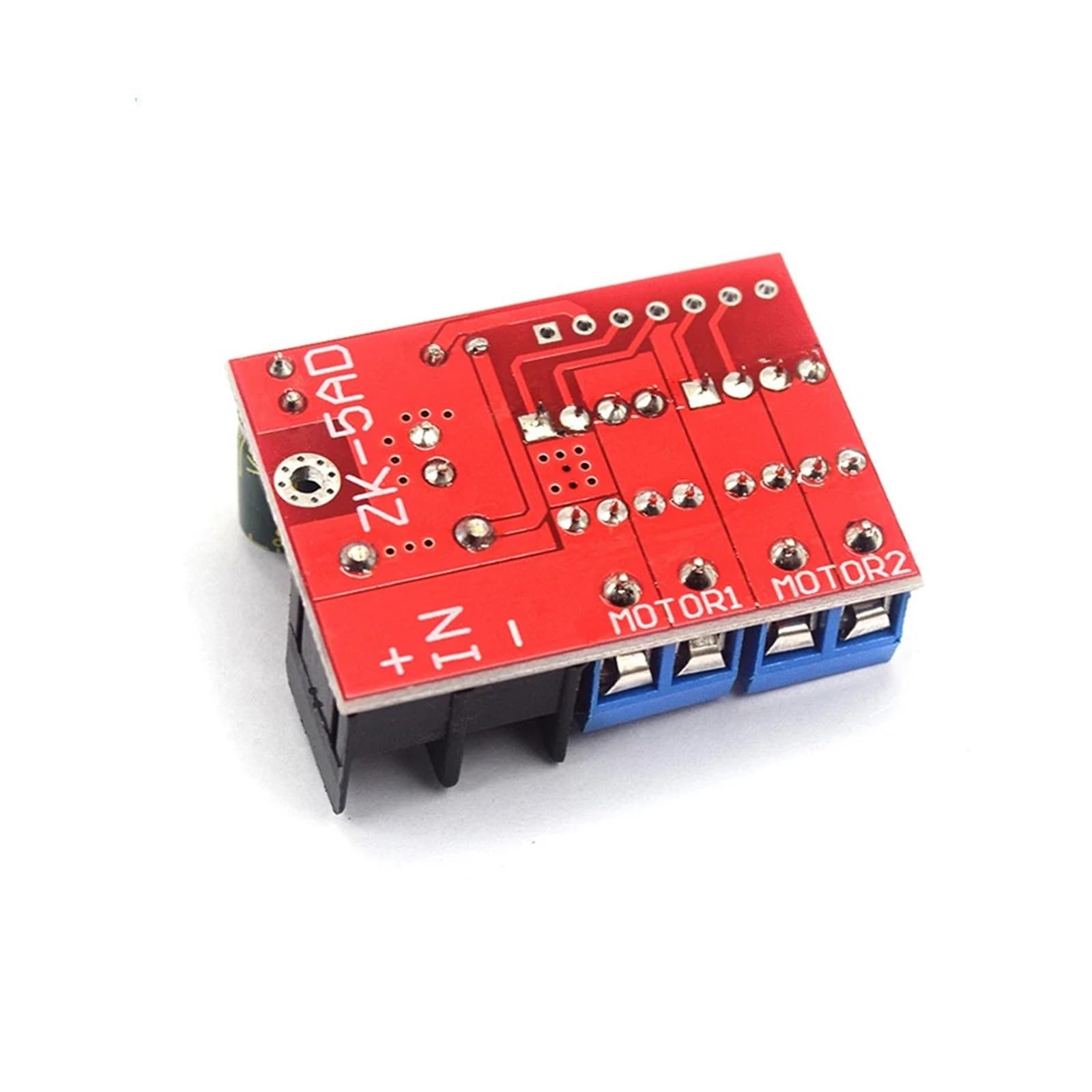 Controlador de LED Módulo de control remoto de puente H de 1 a 10 piezas, 5 A, 3 V-14 V, doble controlador de motor CC, voltaje inverso, PWM, regulación de velocidad, doble Super L298N 5AD(10 Pcs)