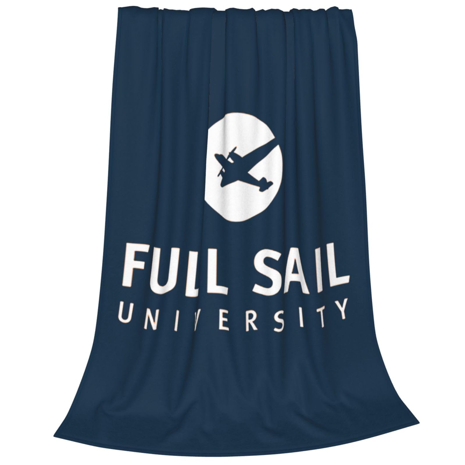 XRPUONG Full Sail University Logo Fleece Blanket, Very Soft Microfiber Flannel Blanket for Couch Warm and Cozy for All Seasons