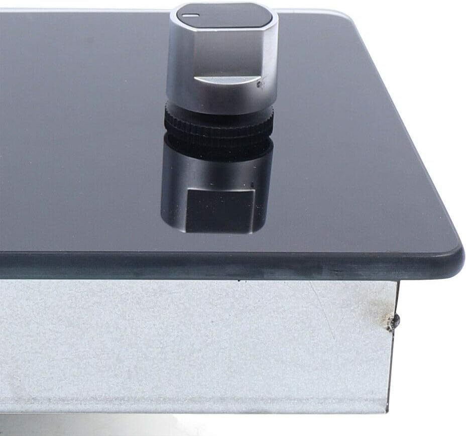 Eapmic Boat Caravan RV Gas Cooktop GR-B002, One RV Cooktop Stove, One Burner Drop-in RV Gas Stove with Tempered Glass Panel for Outdoor Kitchen Household RV Picnics