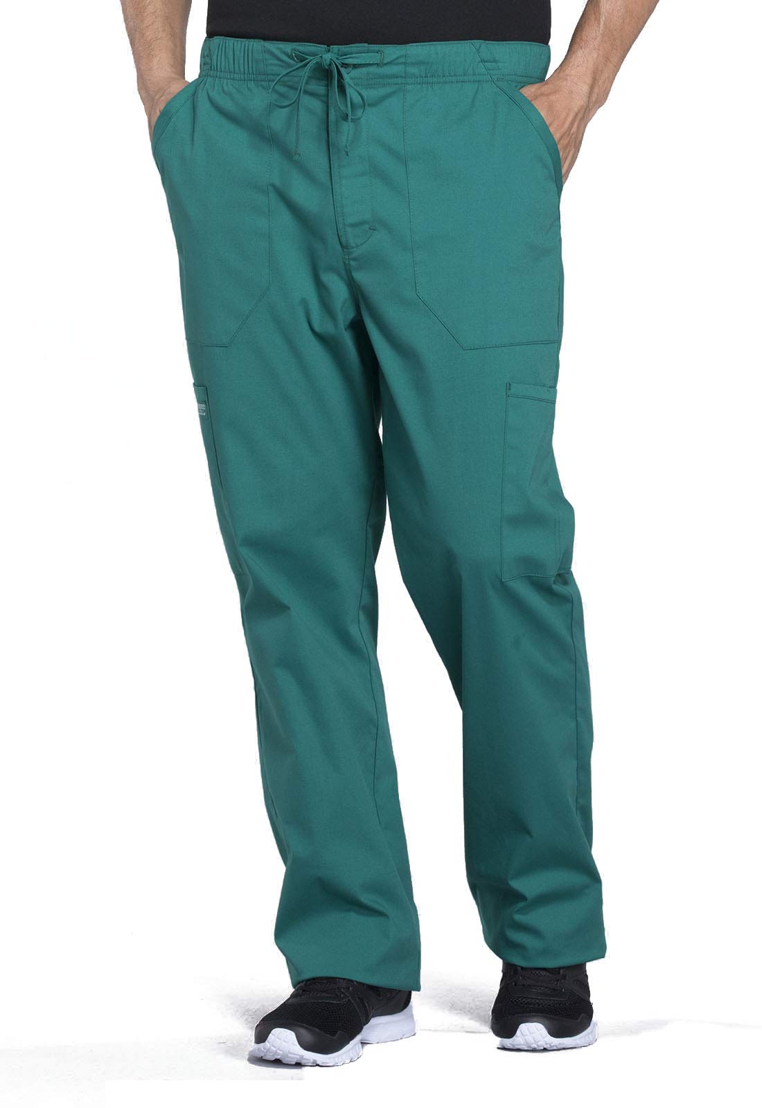 Workwear Professionals Men's Tapered Leg Drawstring Cargo Scrub Pant