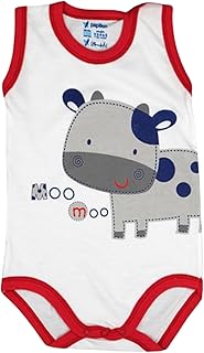 Papillon Boys Sleeveless Bodysuit Underwear Printed Cow Base Layer (pack of 1)