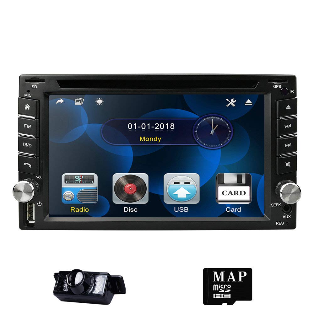 Buy Double 2 Din in Dash Navigation Car CD DVD Player GPS Stereo AM/FM