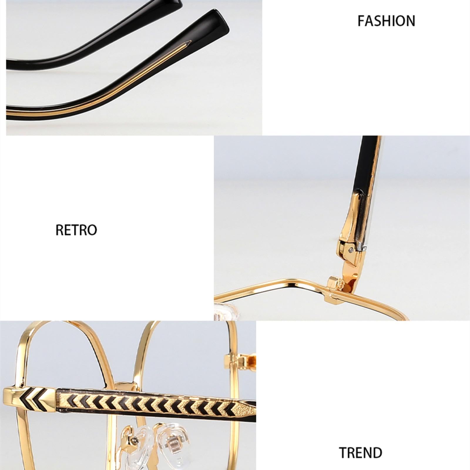 Gafas de Metal para Mujer de Moda