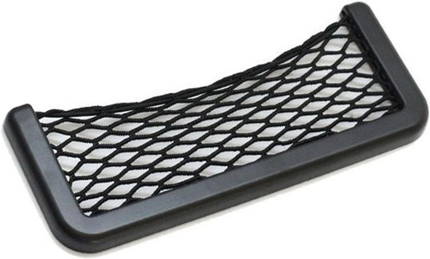 Srliya Car Storage Net, Multifunctional Self Adhesive Phone Holder, Mesh Organizer, Holder, Car Interior Accessories Bag