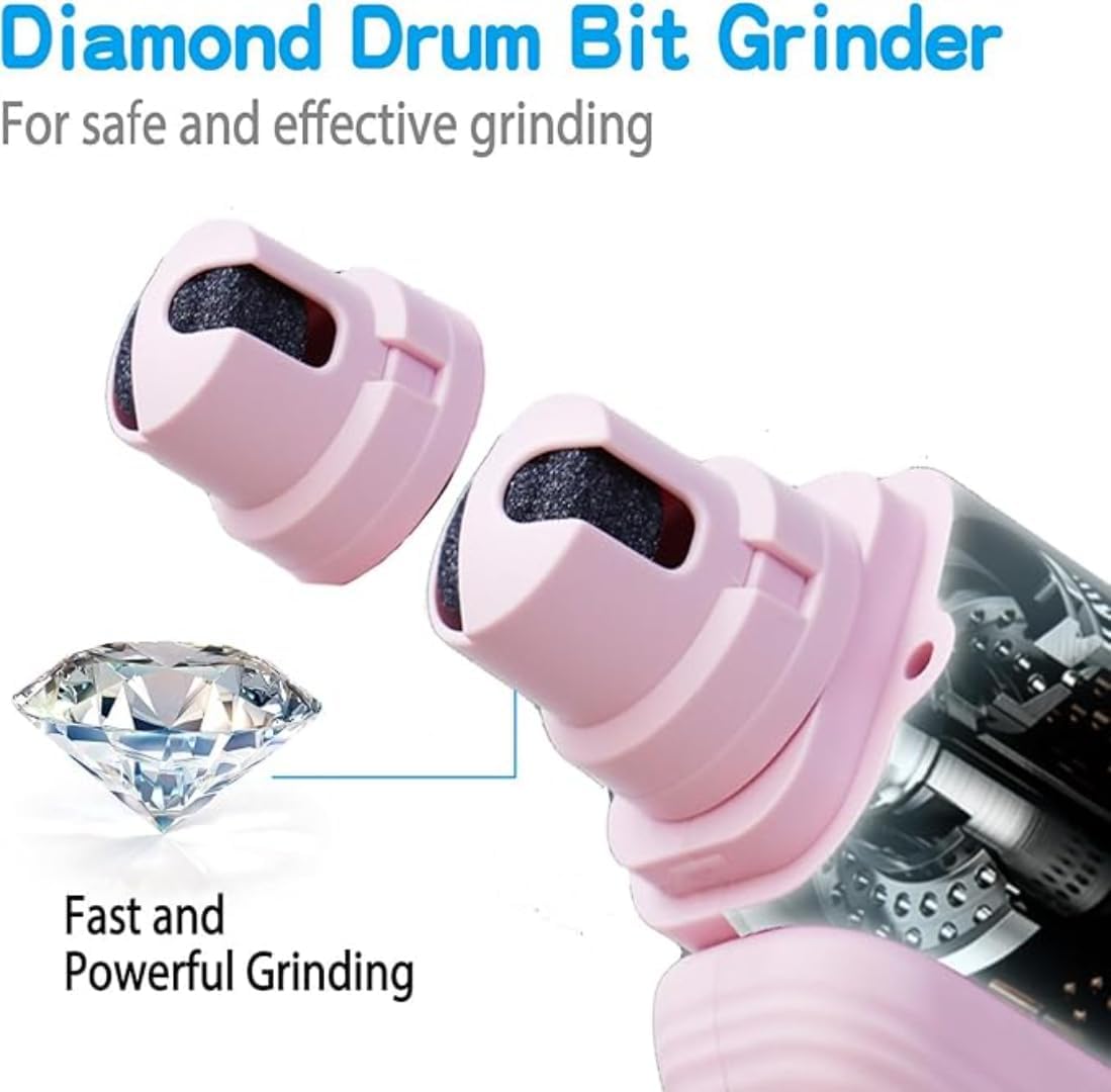 2 in 1 Dog & Cat Nail Clippers & Trimmers with LED Lights,USB Rechargeable,Paw Trimmer Claw Grinders for Dog, Cat(Pink)