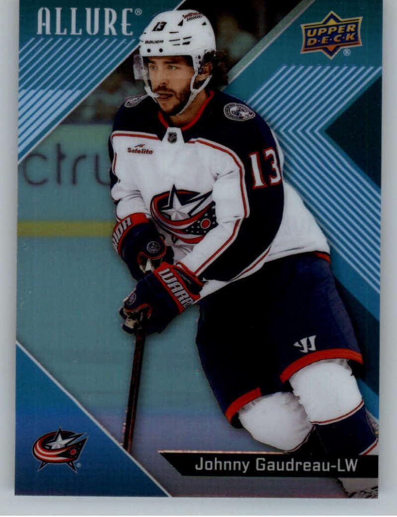 2024-25 Upper Deck Allure #25 Johnny Gaudreau Columbus Blue Jackets NHL Hockey Card in Raw (NM or Better) Condition