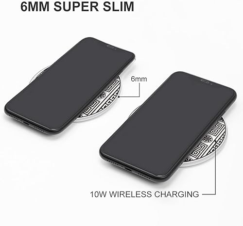 Miniatura 3 de Antique Greek Borders Wireless Charger Pad 10W Fast Charging Pad Compatible with iPhone 15 14 13 12 Series Samsung Galaxy Series