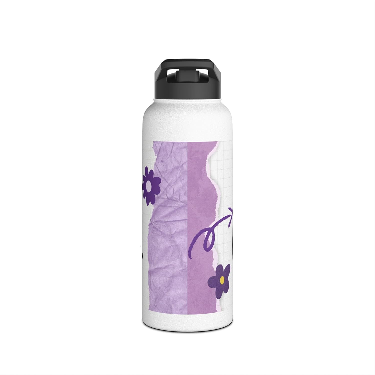 Motivational Kids Water Bottle, Stainless Steel Drinkware with Quote, Back to School Gift, Eco-Friendly Reusable Flask,