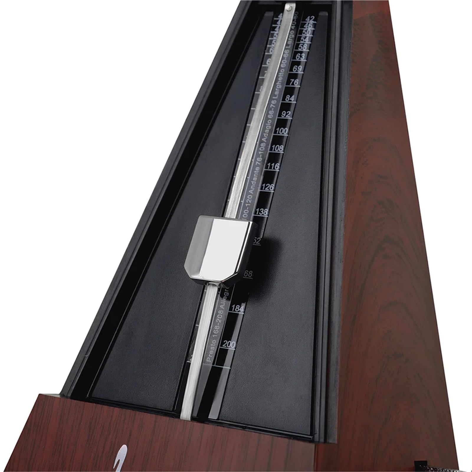 Mechanisches Metronom JP-30 Turmtyp Glockenring Metronom for Gitarre, Ukulele, Klavier, Übungsmusikinstrument, universell(Teak Color)