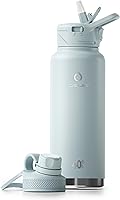 Vista 70 de Botella de agua aislada Ideus 12oz, botella de agua aislada de acero inoxidable para la escuela, botellas aisladas con popotes a prueba de fugas