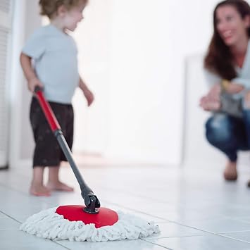 3 Pack Microfiber Mop Replacement Heads Spin Mop Refills Easy Cleaning Mop Head Replacement Includes 2 Extra Microfiber Cloths