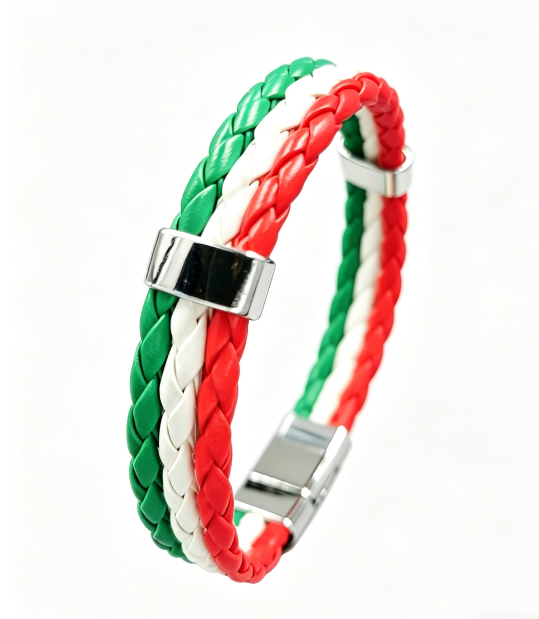Bracelet en cuir tissé pour fans de football, bracelet en cuir PU avec fermeture en alliage d'acier, bracelet de soutien de l'équipe nationale, bijoux pour adultes, hommes et femmes