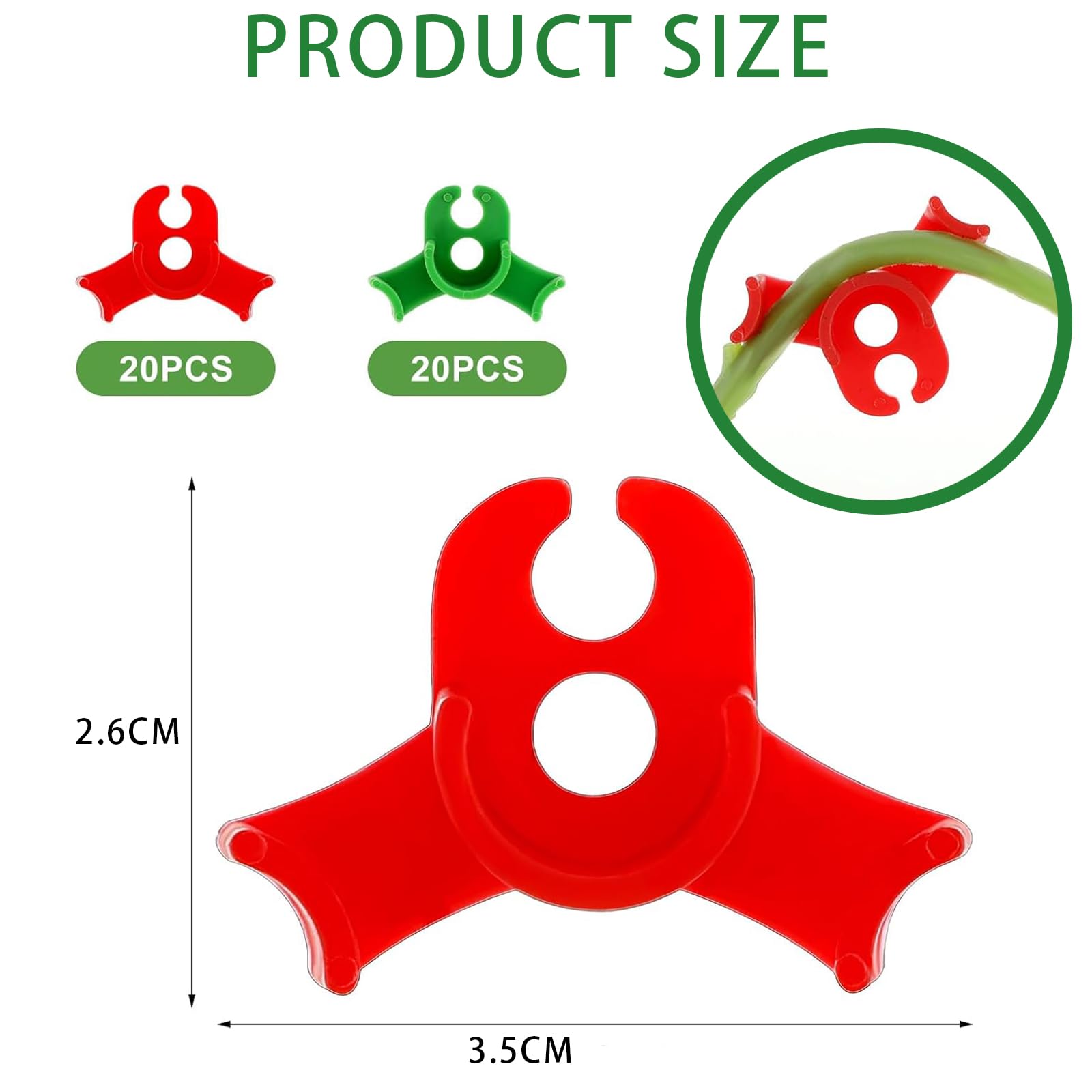 60 Clip Per Addestramento Delle Piante, Clip In Plastica Per Piante