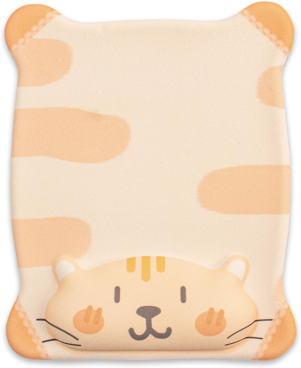 Mouse Pad with Wrist Support,Cute Cat Mouse Wrist Pad, Ergonomic Gel Mouse Pads with Wrist Rest, Mousepad with Non-Slip Base,Pain Relief for Office & Gaming (Orange Cat)