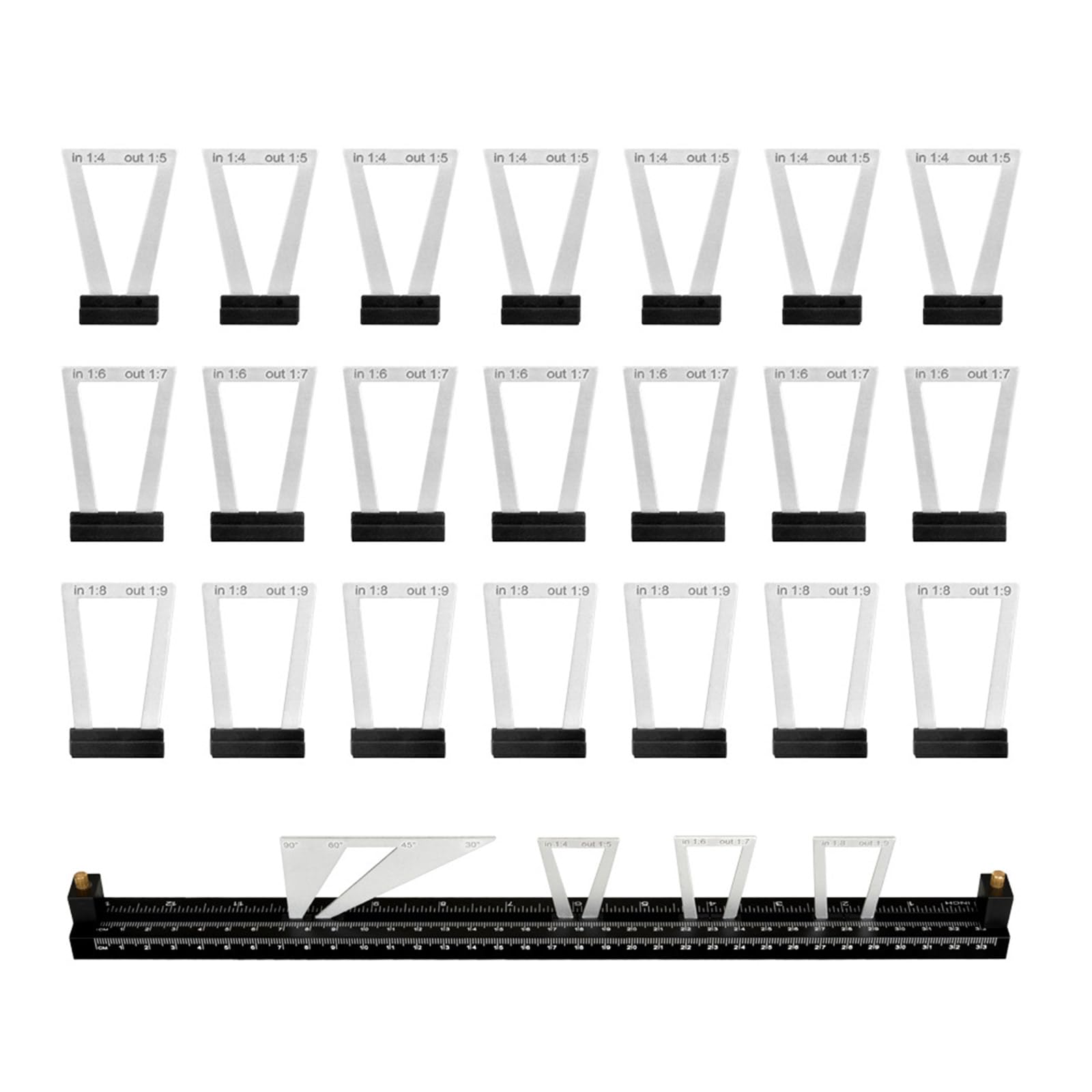 of 28 Multifunction Dovetails Scribing Tool with Clear Scale Readings Easy to Carry for Precisions in Carpentry Tasks Workshop Measurement Tool