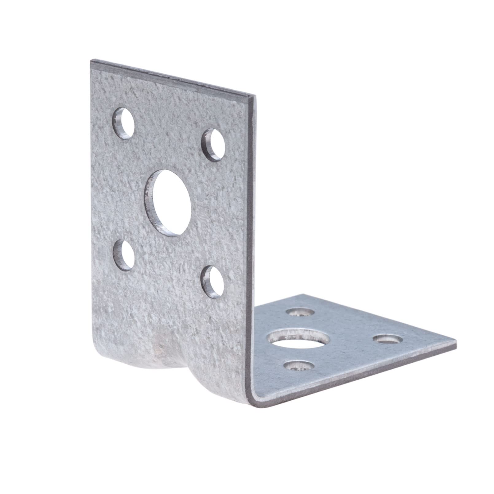 Squadretta di Giunzione 50mm con Сostola Rinforzata Angolo Staffe 90 50x50x35x2mm Zincato per Armadi di Legno Mobili Brace Shelf Supporter (Quantità da 10 pezzi)