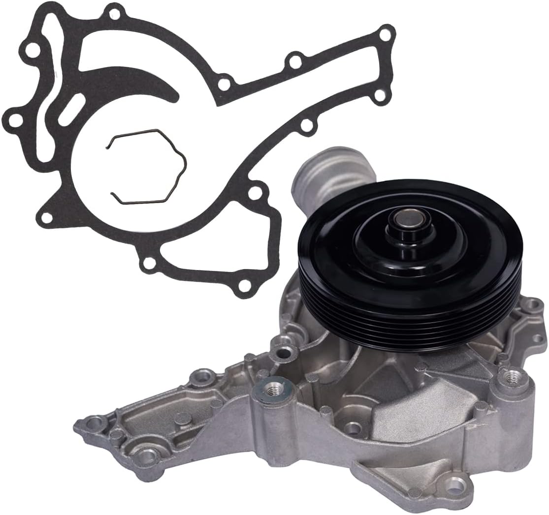 KEYOOG Water Pump Kit w/Gasket AW6142 (For 2.5L/3.0L/3.5L) Fit For M-ercedes-Benz 06-07 C230 C280 SLK280/08-12 C300 /06-11 C350 E350 ML350 R350 SLK350 /06-09 CLK350 /10-12 GLK350 SLK300(OE 2722000901)