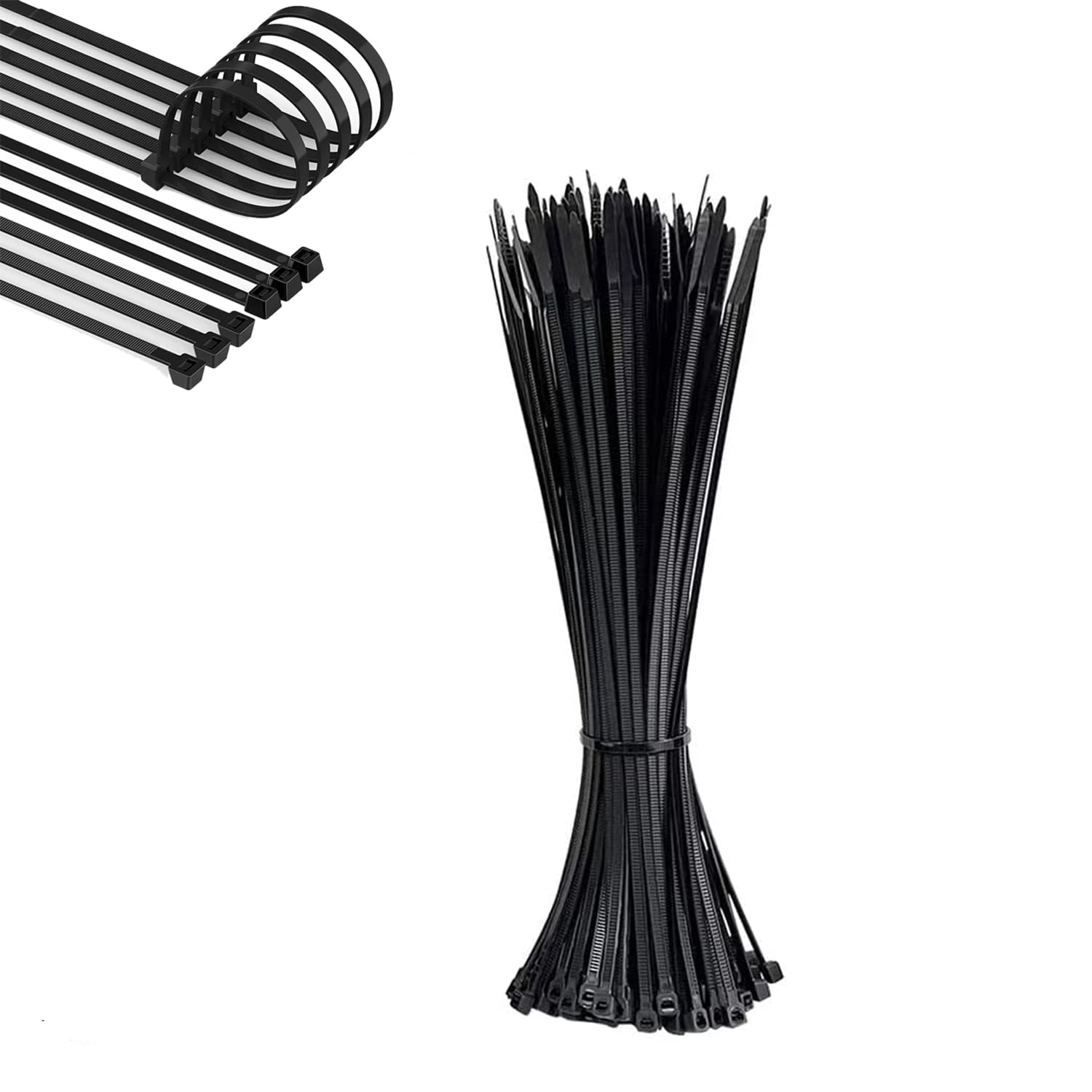 See Inside Heavy Duty 4Inch Self Locking Cable Zip Ties (Black, 2.5mmX100mm) - Pack of 100 (B0BCZ5X7KD) Amazon Price History, Amazon Price Tracker