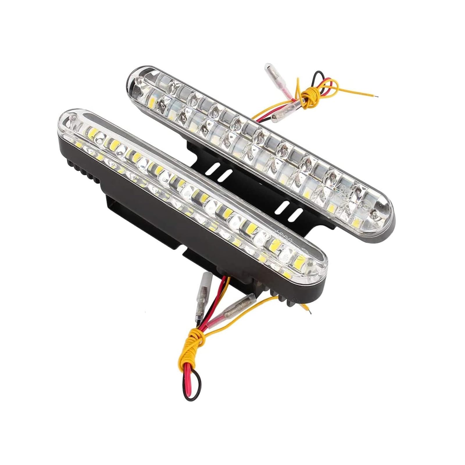 OUKENS Feux de jour 2X 30 LED voiture 12V DC feux de jour DRL conduite lampe de jour + clignotant