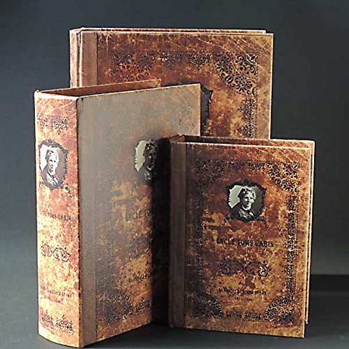 洋書 E.T. Amazon｜東洋石創 洋書風小物入れ BOOK BOX 表紙オープンタイプ 3個