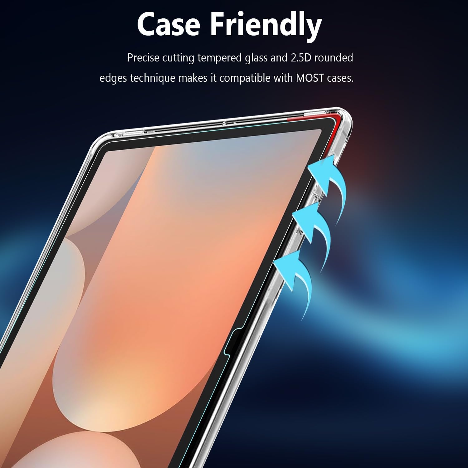 [2 Pack for Samsung Galaxy Tab S10 Ultra Privacy Screen Protector, Anti-Spy 9H Hardness Flexble Screen Protector Case Friendly