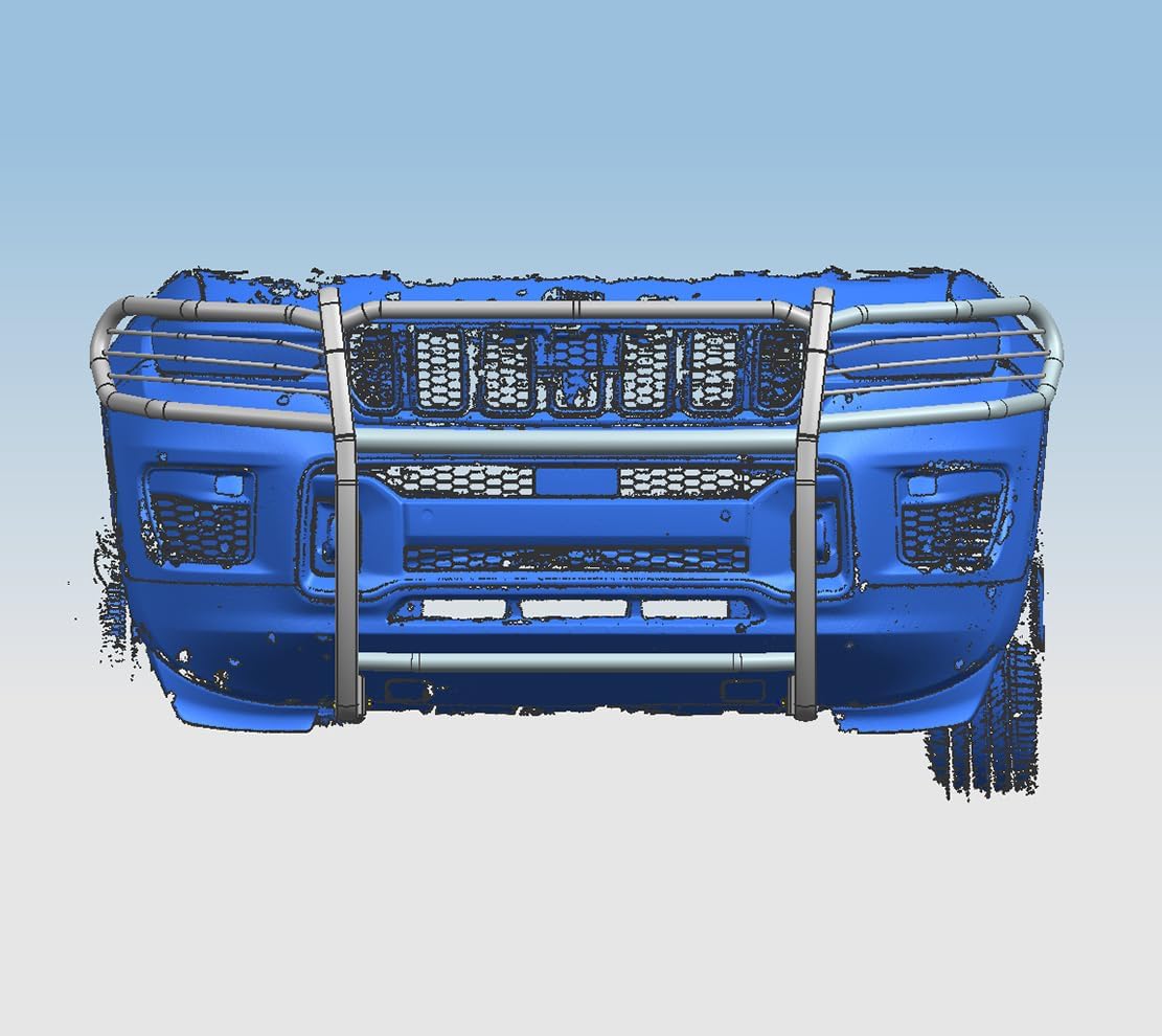 Black Horse Grille Brush Bumper Guard Modular Black Compatible with 2021-2026 Jeep Grand Cherokee L|2022-2026 Jeep Grand Cherokee-17JGL21MA