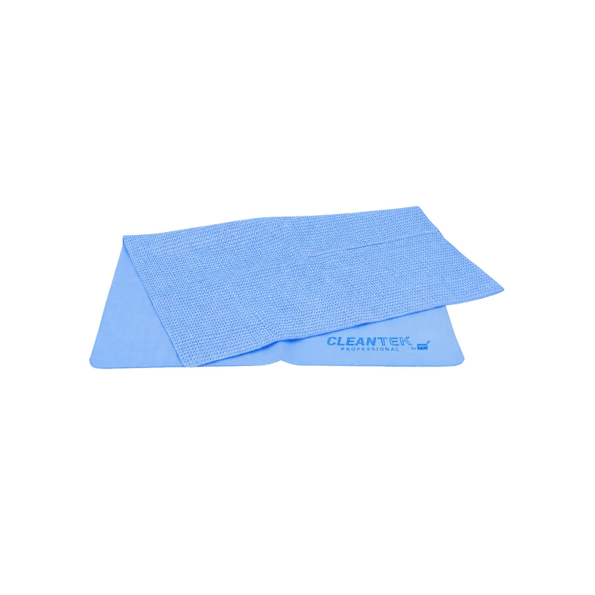 Clean Tek Professional Blue 3D Gamuza – con tubo de almacenamiento – 25 1/4 pulgadas x 17 pulgadas – 1 caja